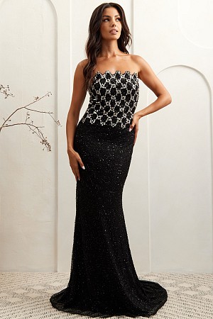 Sleeveless/Strapless  Rhinesto ...